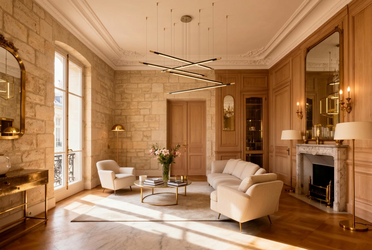 Rénovation haut de gamme d'un intérieur de caractère à Bordeaux
